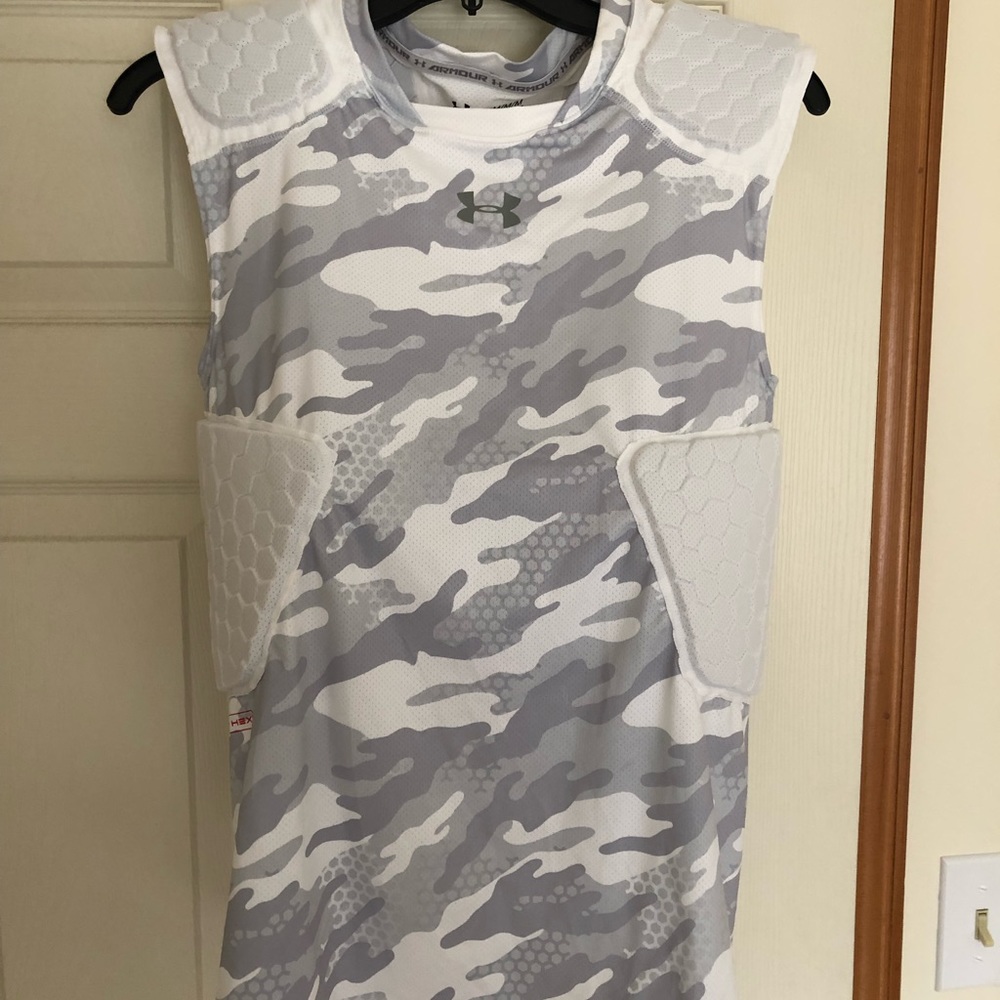 Under armor padded compression shirt football